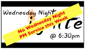 No Wednesday PM Service