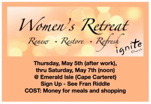 Women Retreat - May 2016